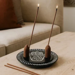 Brûleur encens cônes et bâtons - Hamsa