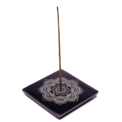 Brûleur encens en stéatite - Mandala