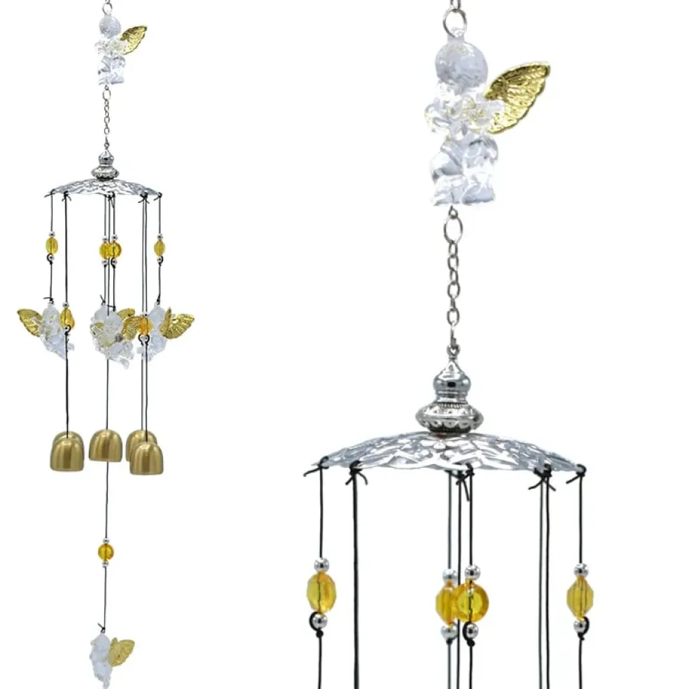 Carillon à vent 5 anges - 65 cm