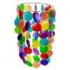 Carillon à vent multicolore Capiz grand - 20 x 35 cm