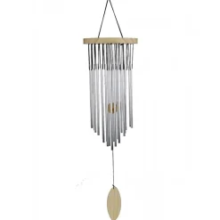 Carillon à vent 22 tubes alu et bois 25 cm
