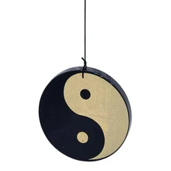 Carillon à vent 5 tubes alu Ying-Yang - 35 cm