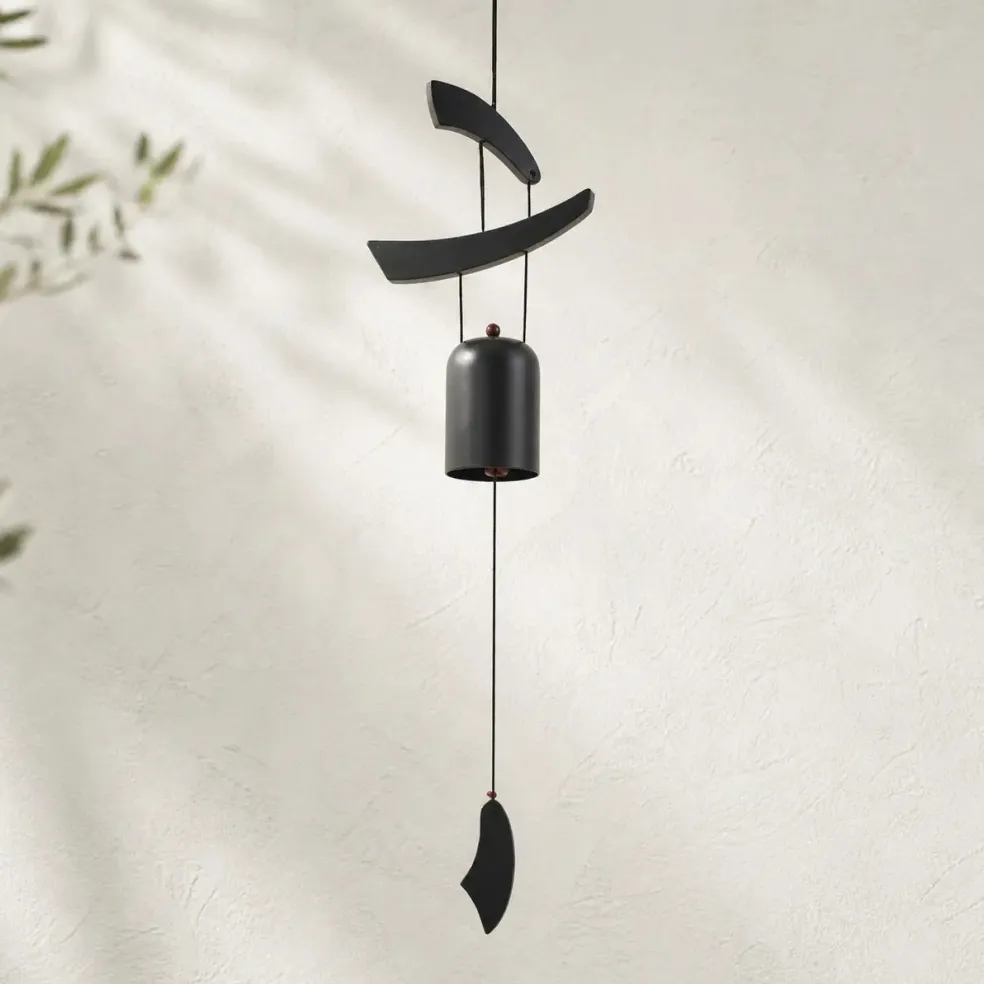 Carillon à vent Zen noir - 58 cm