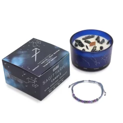Coffret Cadeaux Bougie et Bracelet - Sagittaire
