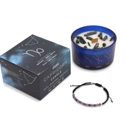 Coffret Cadeaux Bougie et Bracelet - Capricorne