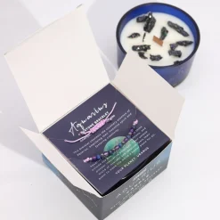 Coffret Cadeaux Bougie et Bracelet - Verseau