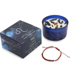 Coffret Cadeaux Bougie et Bracelet - Lion