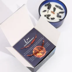 Coffret Cadeaux Bougie et Bracelet - Lion