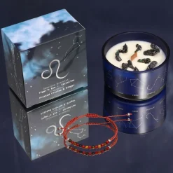 Coffret Cadeaux Bougie et Bracelet - Lion