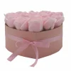 Coffret Cœur de Fleurs de Savon - Roses roses