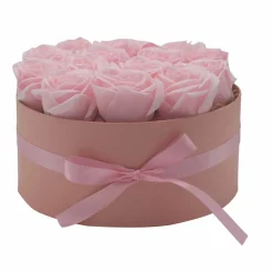 Coffret Rond de Fleurs de Savon - Roses roses