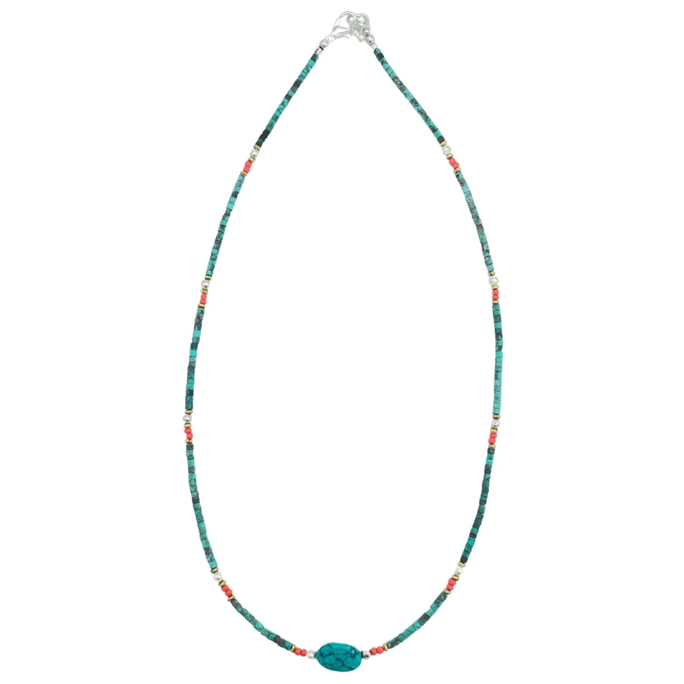 Collier de pierres précieuses - Turquoise