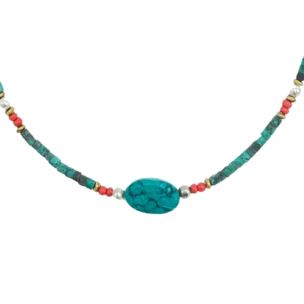 Collier de pierres précieuses - Turquoise