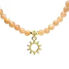 Collier Pierre de Soleil avec Pendentif Soleil