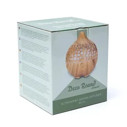 Diffuseur d'arômes à ultrasons - Déco rond naturel | 180ml