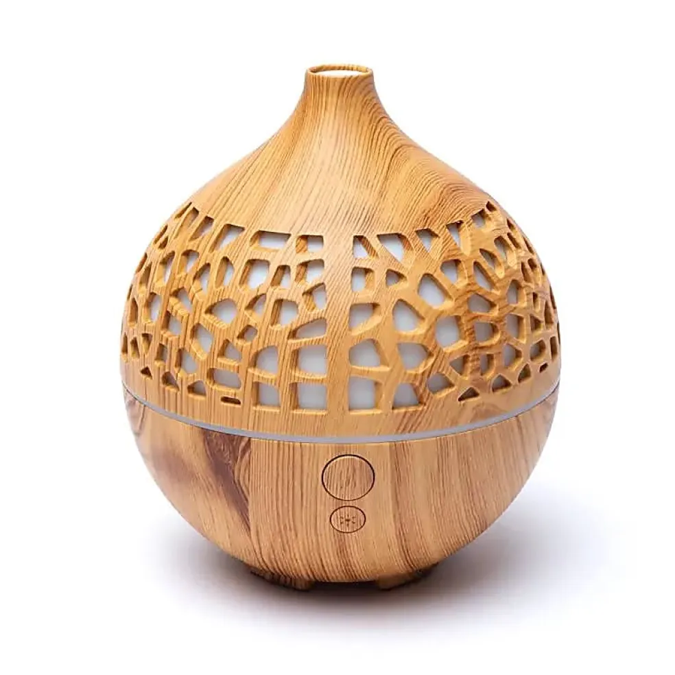 Diffuseur d'arômes à ultrasons - Déco rond naturel | 180ml