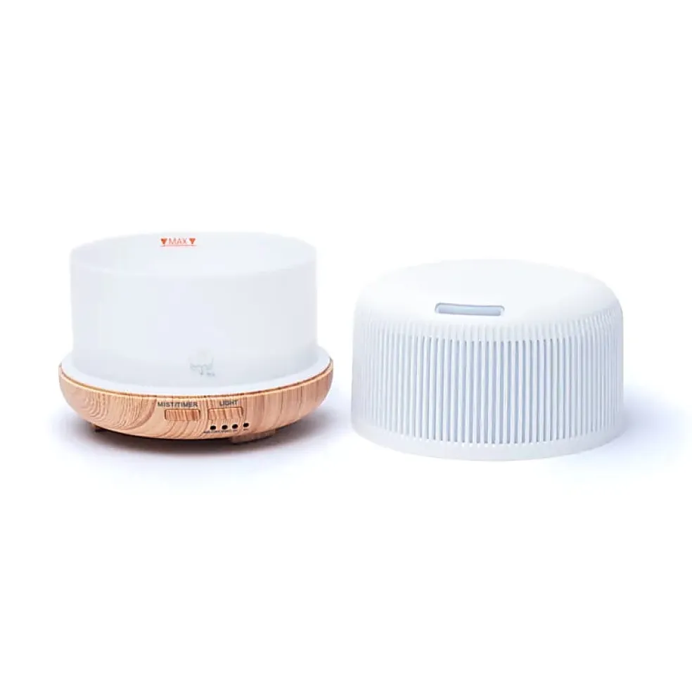 Diffuseur d'arômes à ultrasons - Rond blanc naturel | 300 ml