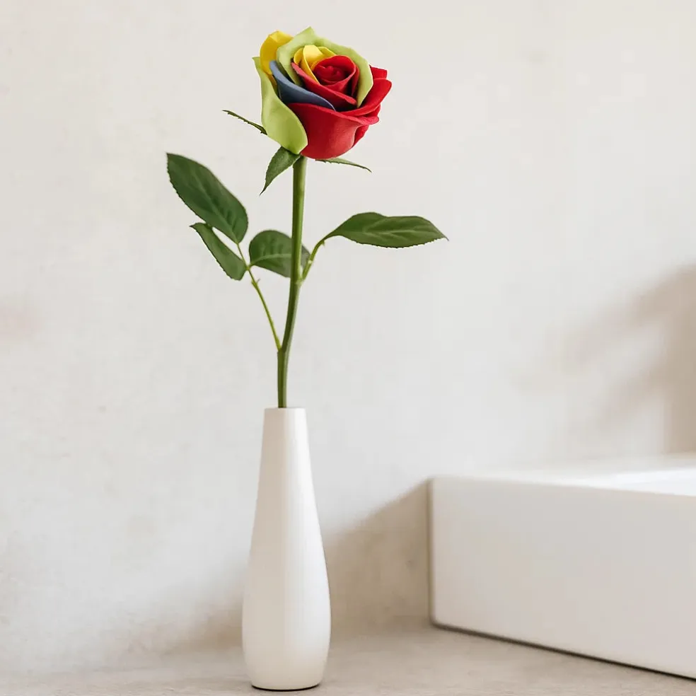 Fleur de savon - Rose avec tige