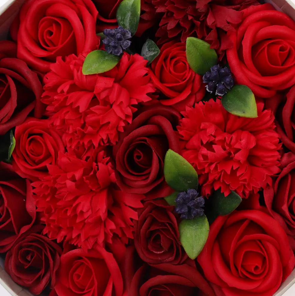 Fleurs de savon - boîte ronde
