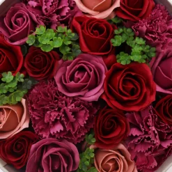 Fleurs de savon - boîte ronde