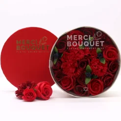 Fleurs de savon - boîte ronde
