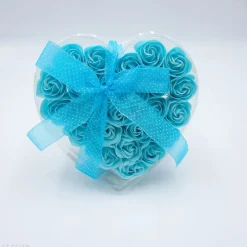 Fleurs de savon - Coeur de 24 roses