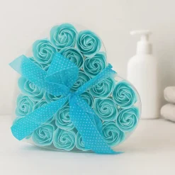 Fleurs de savon - Coeur de 24 roses