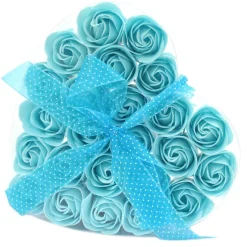 Fleurs de savon - Coeur de 24 roses