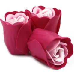 Fleurs de savon - Coeur de 3 roses