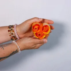 Fleurs de savon - Coeur de 3 roses