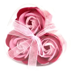 Fleurs de savon - Coeur de 3 roses