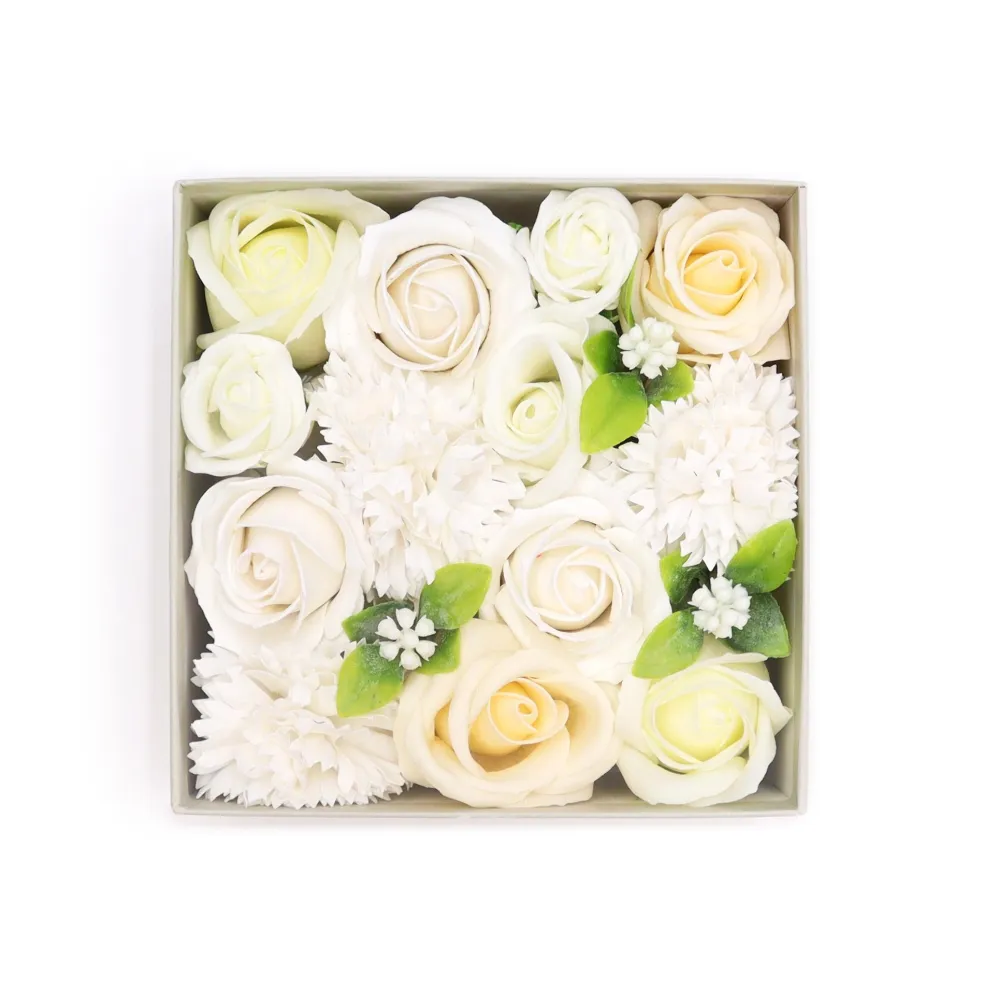 Fleurs de savon - coffret carré