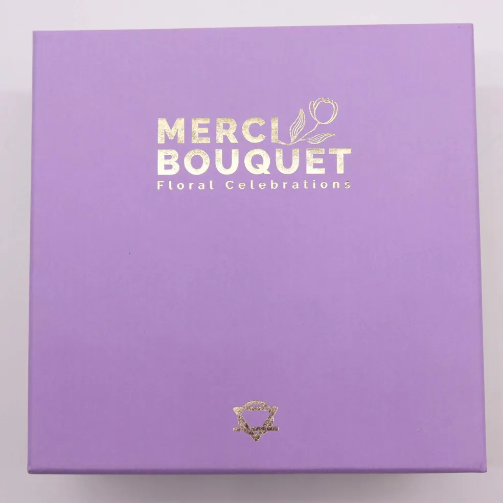 Fleurs de savon - coffret carré