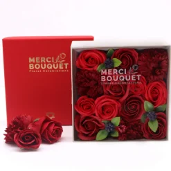 Fleurs de savon - coffret carré