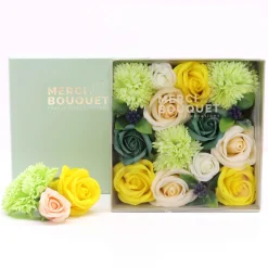 Fleurs de savon - coffret carré