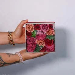 Fleurs de savon - coffret carré