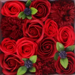 Fleurs de savon - coffret carré
