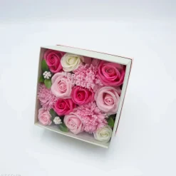 Fleurs de savon - coffret carré