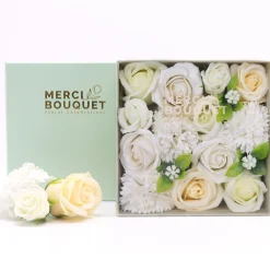 Fleurs de savon - coffret carré