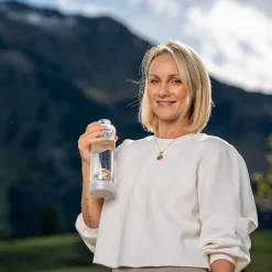Gourde en verre - VitaJuwel VIA Prana | Blanche