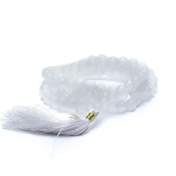 Mala Agate Blanche | 108 perles