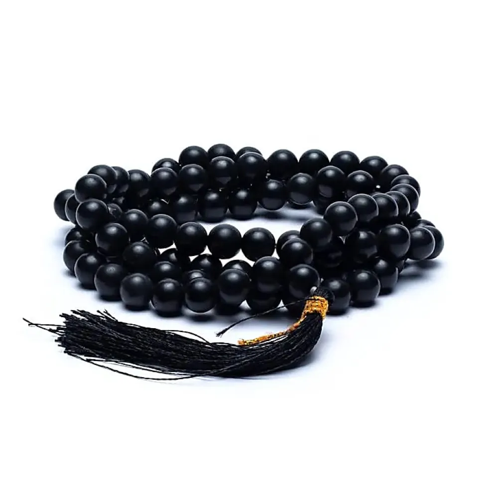Mala Agate Noire | 108 perles