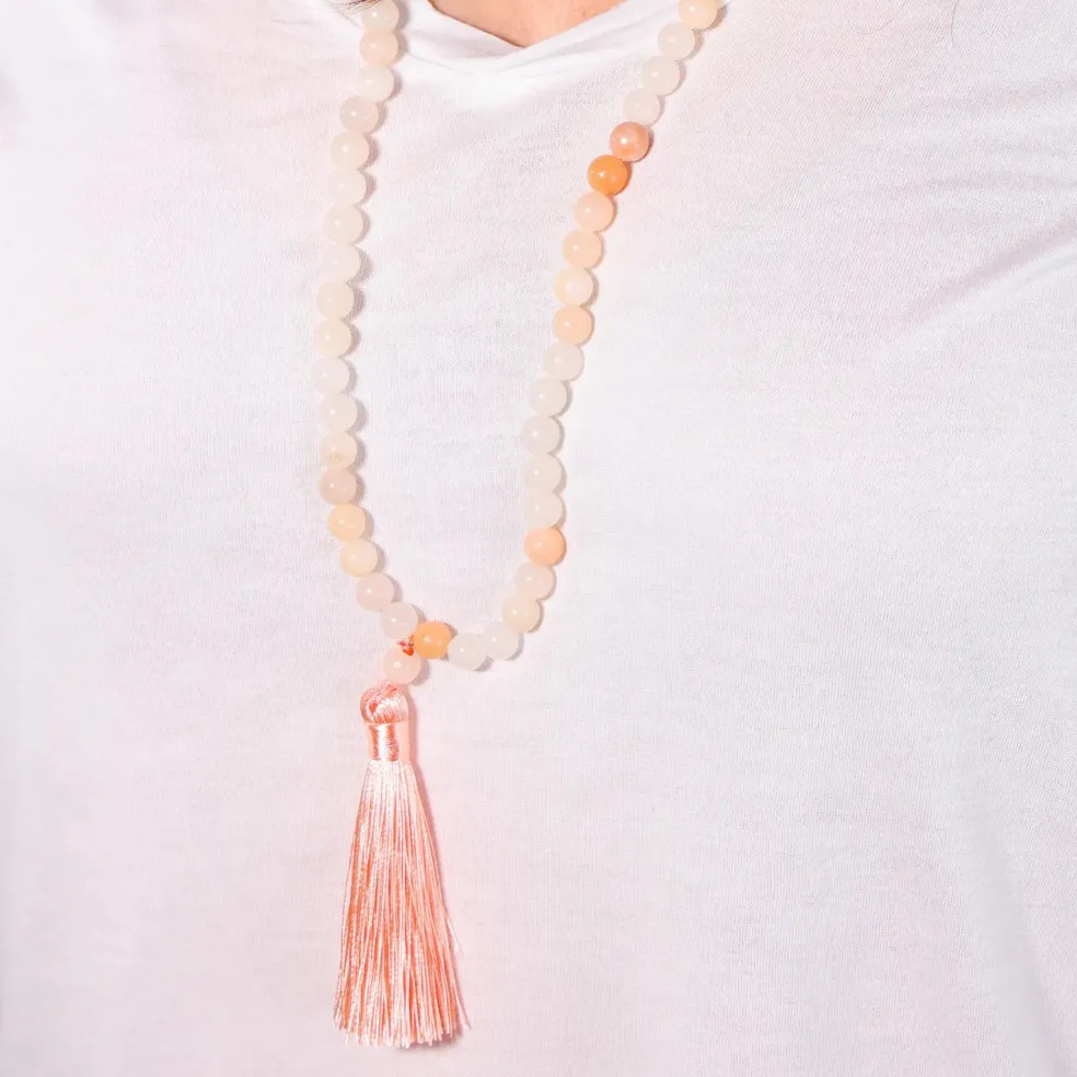 Mala Aventurine Rose | 108 perles