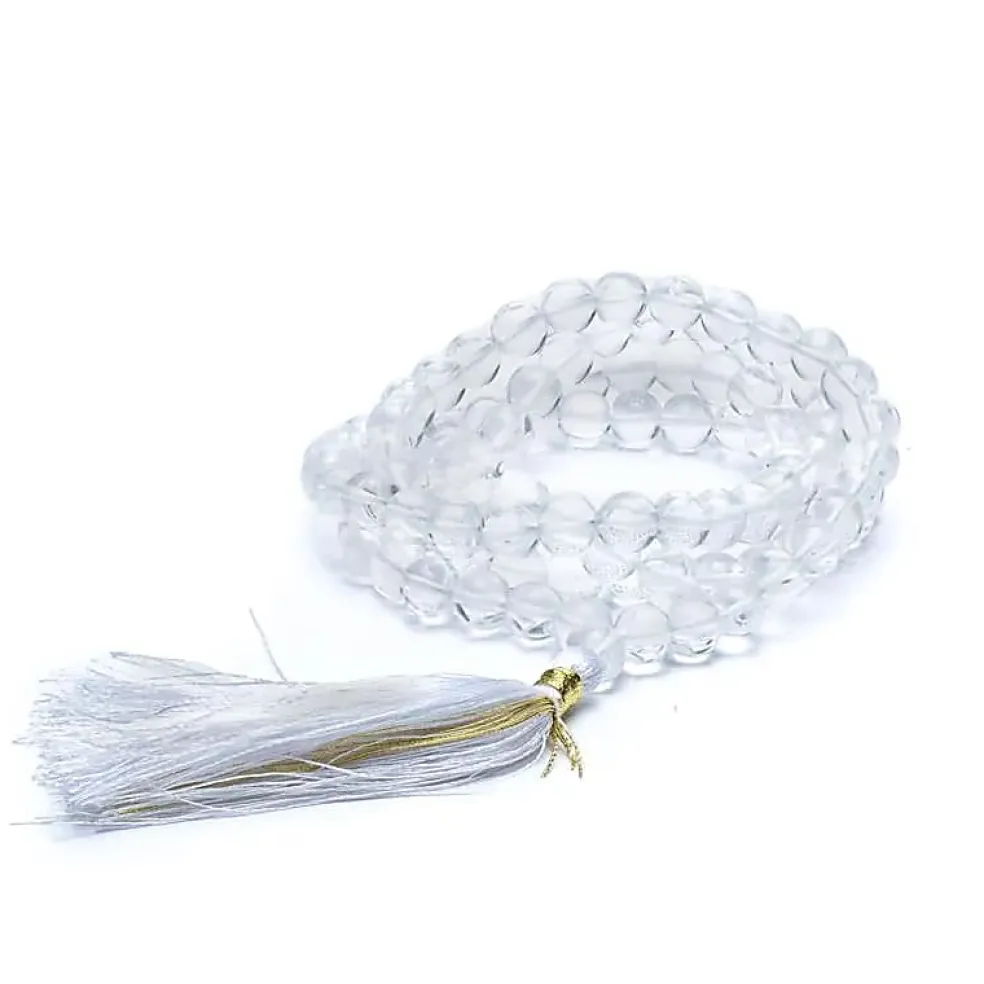 Mala Cristal de Roche Blanc | 108 perles