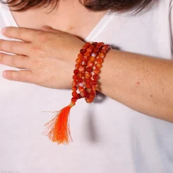 Mala en Cornaline | 108 perles
