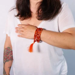 Mala en Cornaline | 108 perles