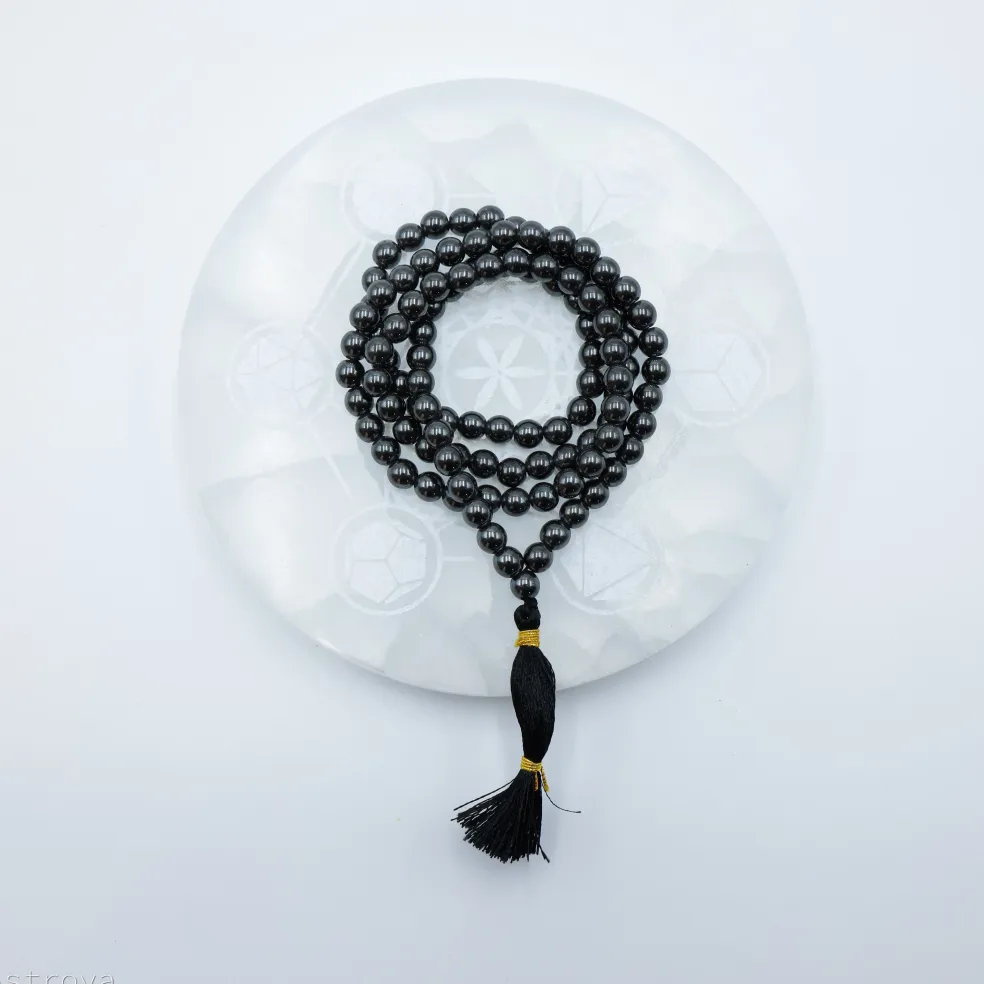 Mala en Hématite | 108 perles