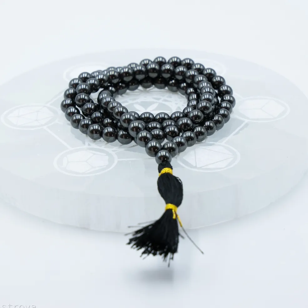 Mala en Hématite | 108 perles