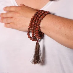 Mala en Jaspe Rouge | 108 perles
