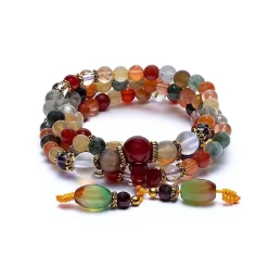 Mala magnifique mix d'agates | 108 perles